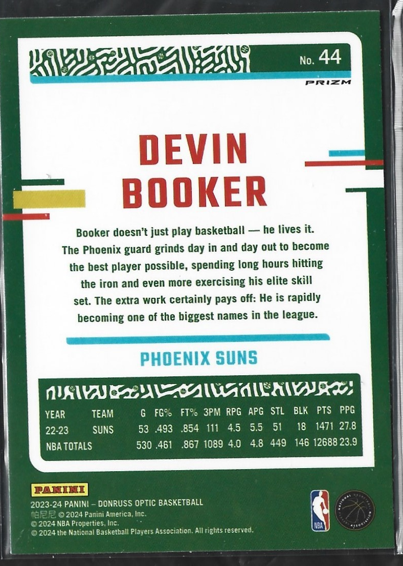 Devin Booker Optic Silver