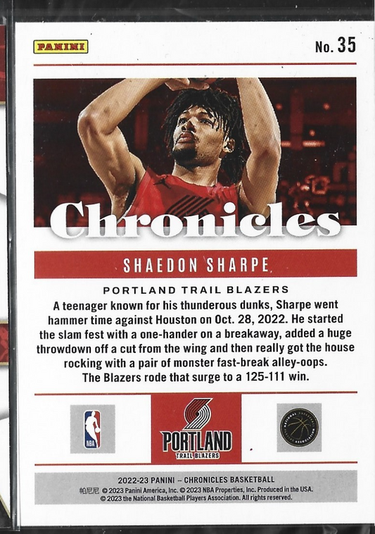 Shaedon Sharpe Chronicles Asia