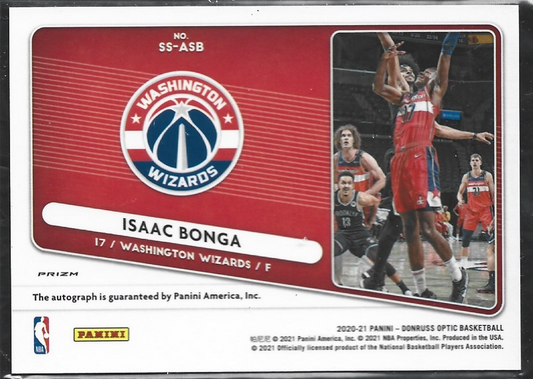 Isaac Bonga Signature Series Purple Auto