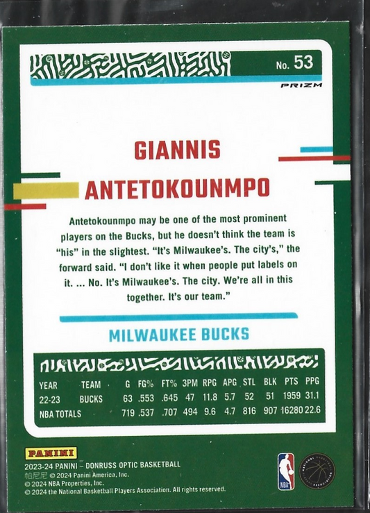 Giannis Antetokounmpo Optic Green Hyper