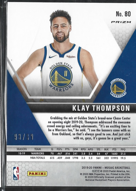 Klay Thompson Mosaic Blue /99