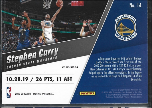 Stephen Curry Montage Silver Mosaic