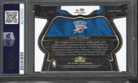 Josh Giddey Select Courtside Elephant PSA 10