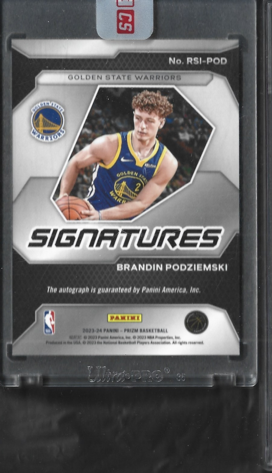 Brandin Podziemski Prizm Signatures