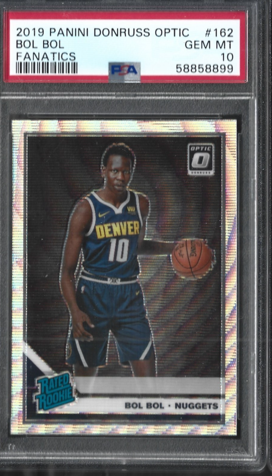 Bol Bol Donruss Optic Silverwave PSA 10