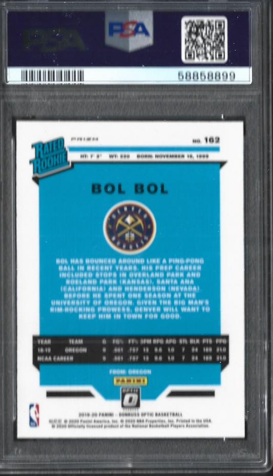 Bol Bol Donruss Optic Silverwave PSA 10