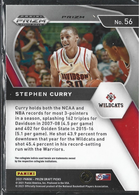 Stephen Curry Prizm Wildcats Green
