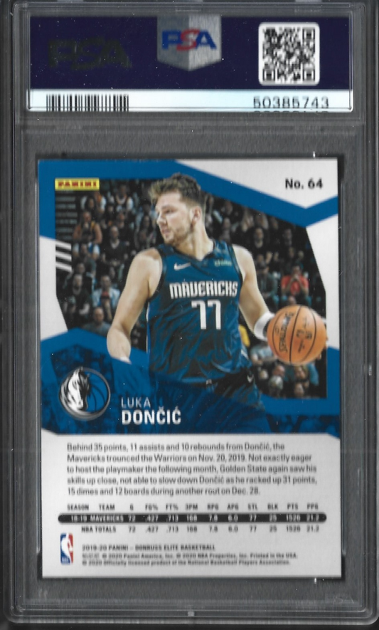 Luka Doncic Donruss Elite PSA 10