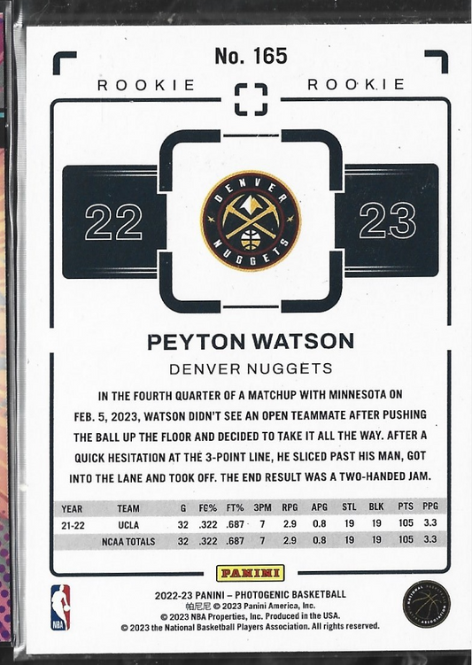 Peyton Watson Photogenic /99