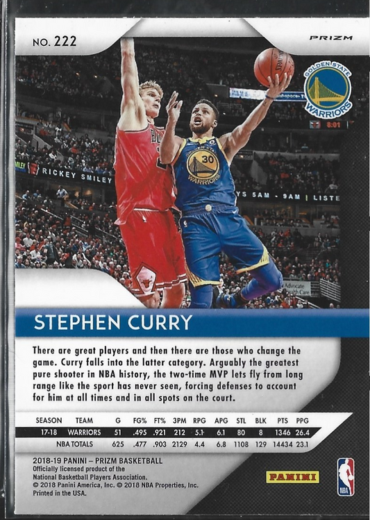 Stephen Curry Prizm Silver
