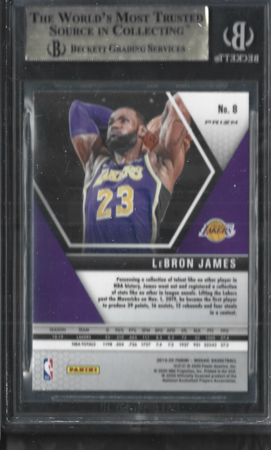 Lebron James Mosaic Green BGS 9.5 Gem Mint