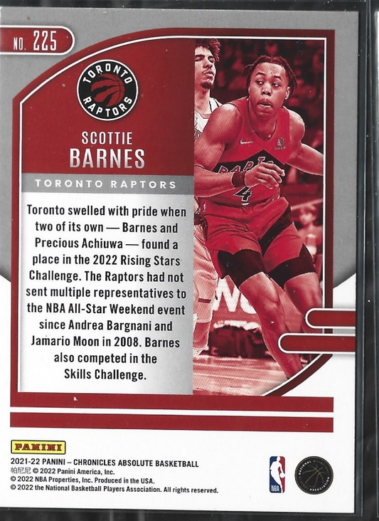 Scottie Barnes Absolute Memorabilia RC Asia