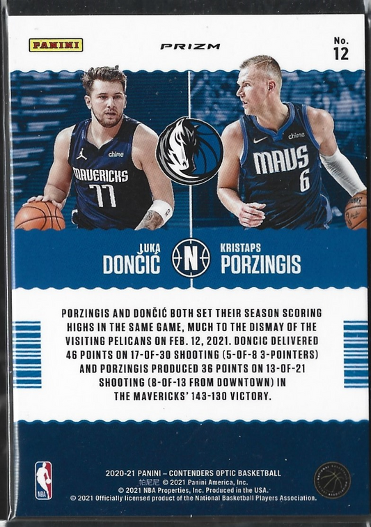 Luka Doncic & Kristaps Porzingis Pick & Roll