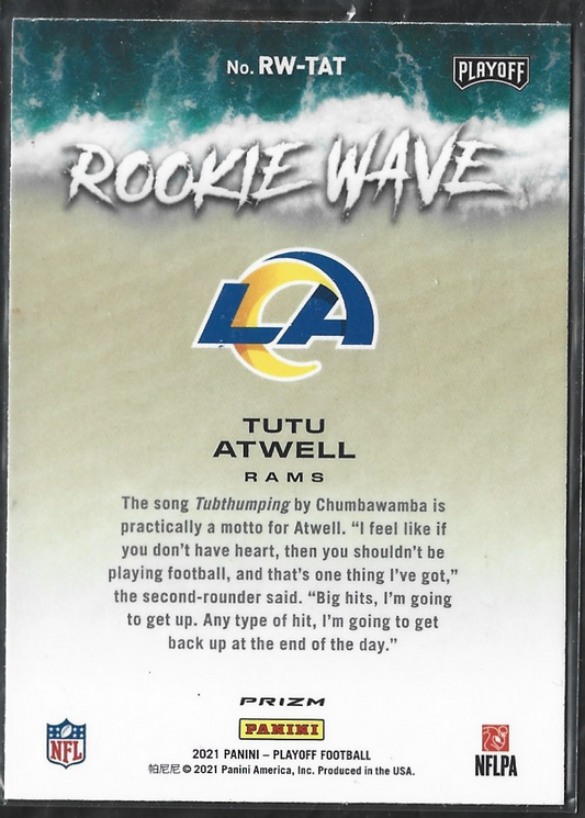 Tutu Atwell Playoff Rookie Wave Blue
