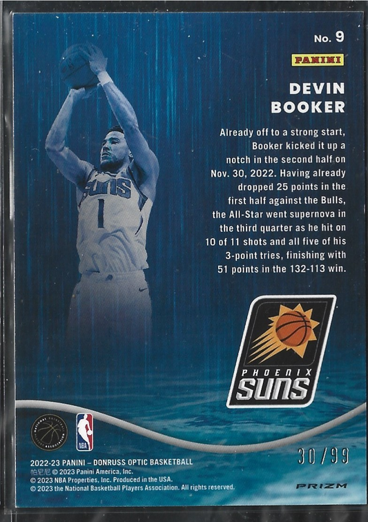 Devin Booker Raining 3s Red Wave /99