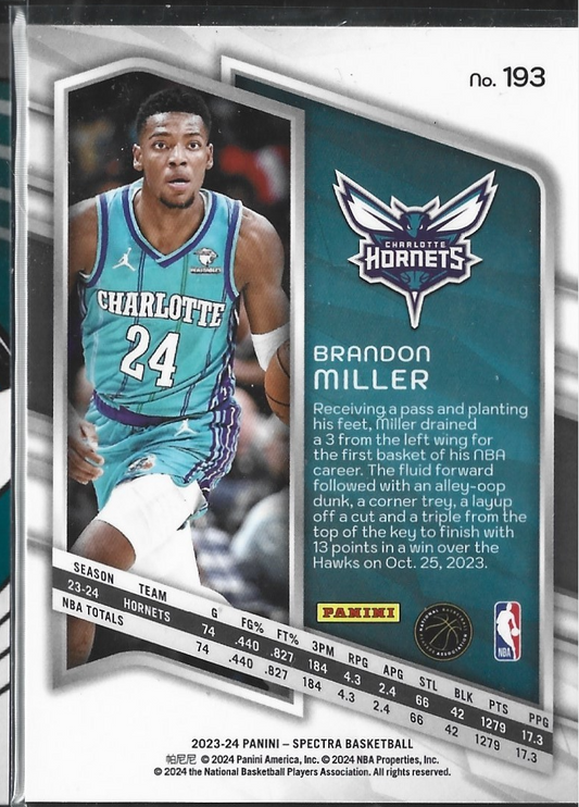 Brandon Miller Spectracular Debut