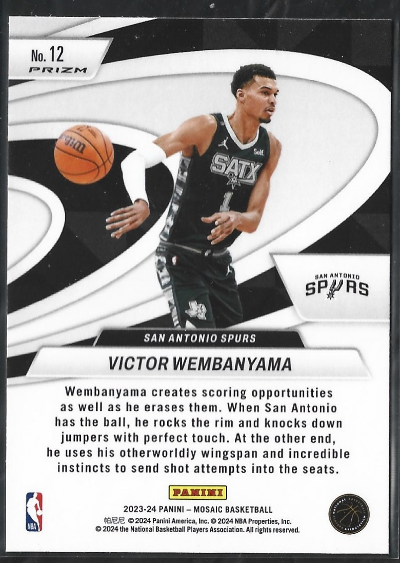 Victor Wembanyama Give And Go Mosaic