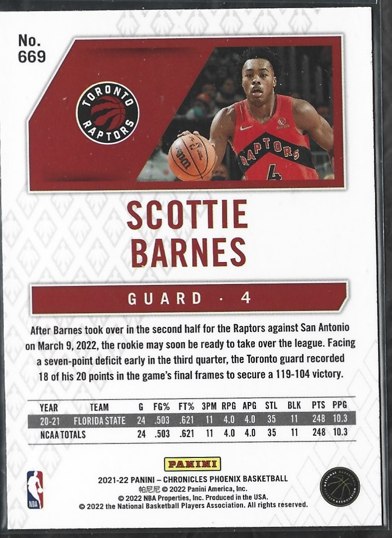 Scottie Barnes Phoenix Scope