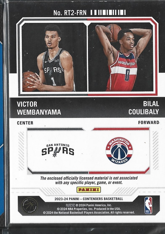 Victor Wembanyama & Bilal Coulibaly Rookie Ticket Jersey