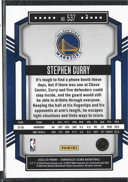 Stephen Curry Score Silver
