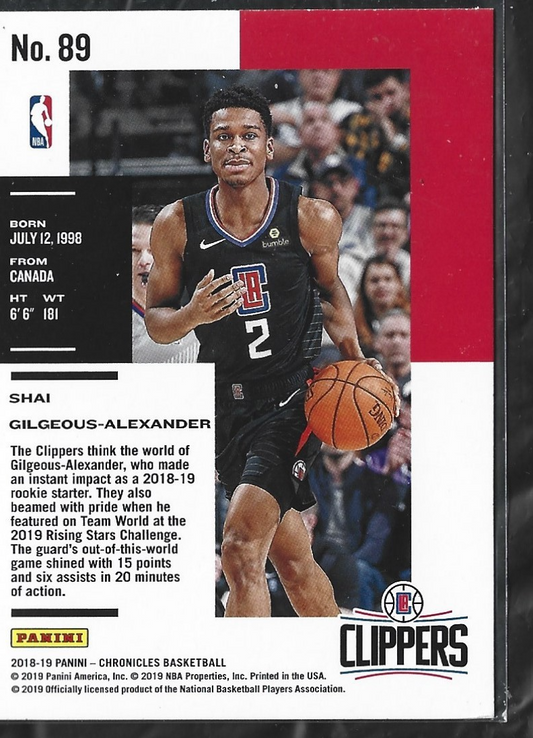 Shai Gilgeous-Alexander Chronicles RC