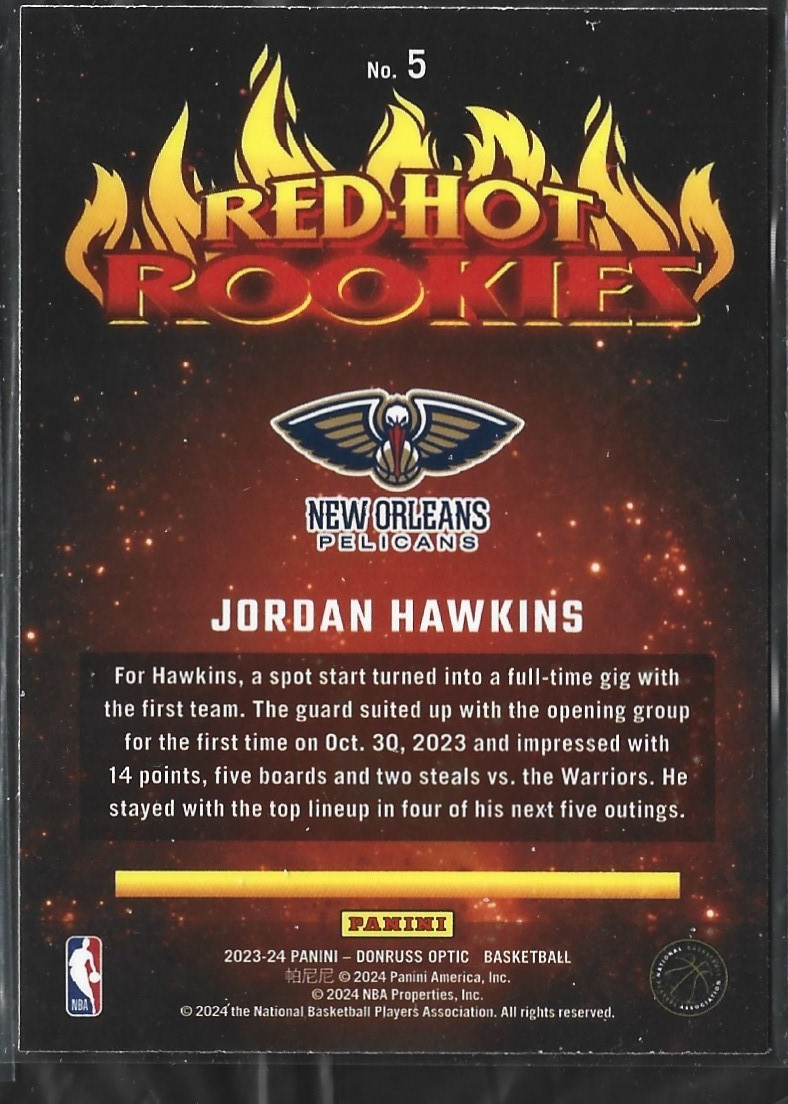 Jordan Hawkins Red-Hot Rookies