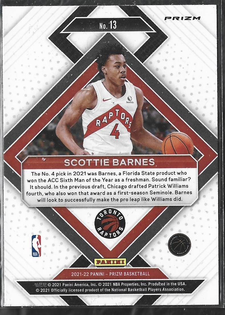 Scottie Barnes Emergent Silver