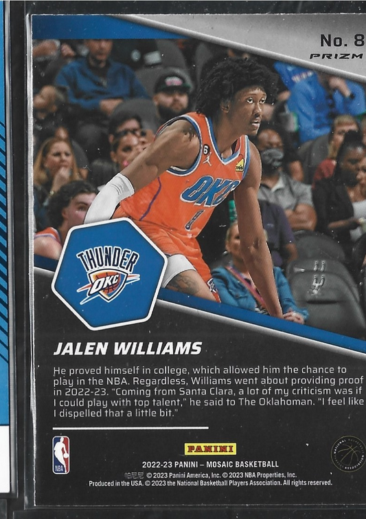 Jalen Williams Breakaway Silver Mosaic