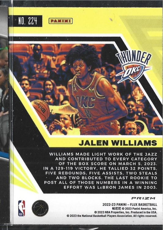 Jalen Williams Flux Silver