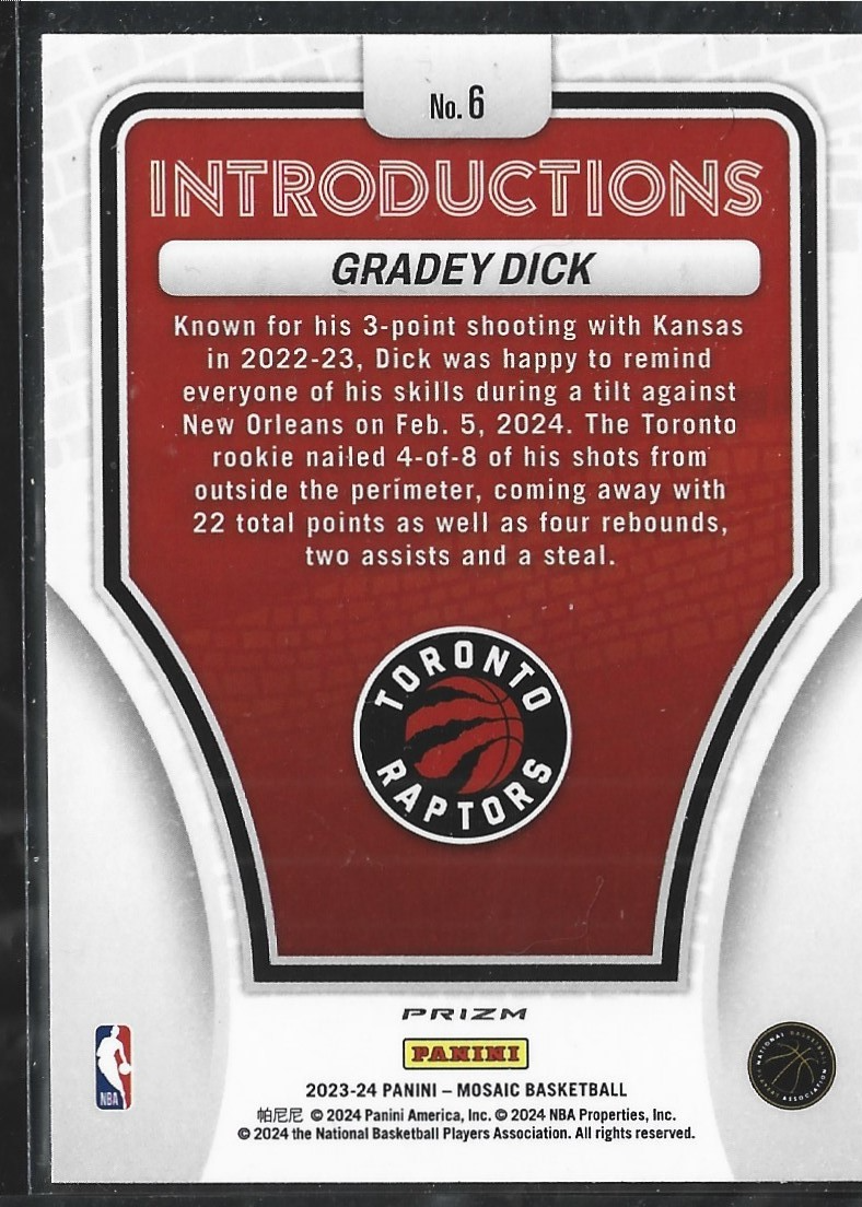 Gradey Dick Introducions Silver Mosaic