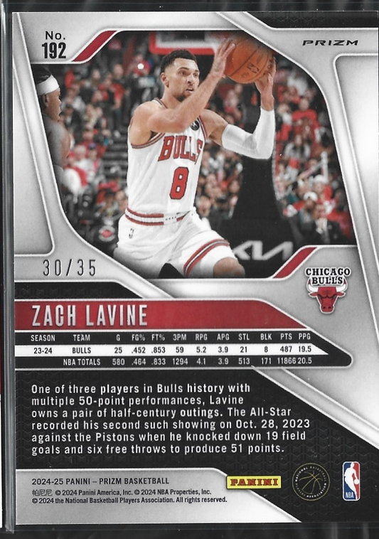 Zach Lavine Prizm Deca Blue Shimmer /35