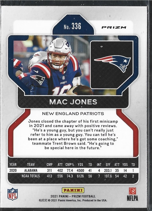 Mac Jones Prizm Green Pulsar