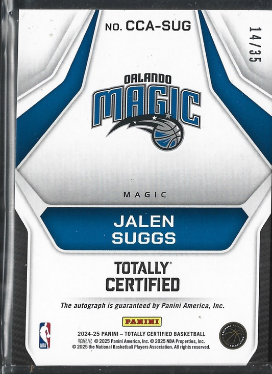 Jalen Suggs Certified Competitor Auto /35