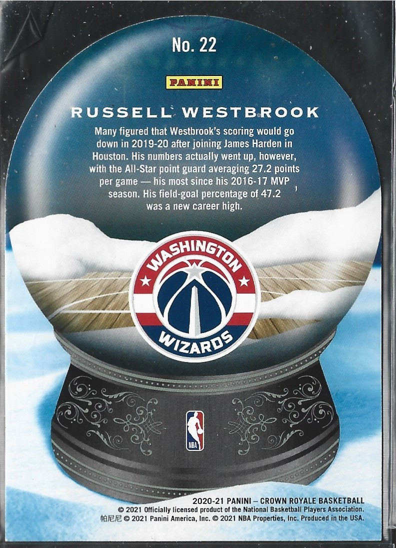 Russell Westbrook Sno Globe Diecut /99