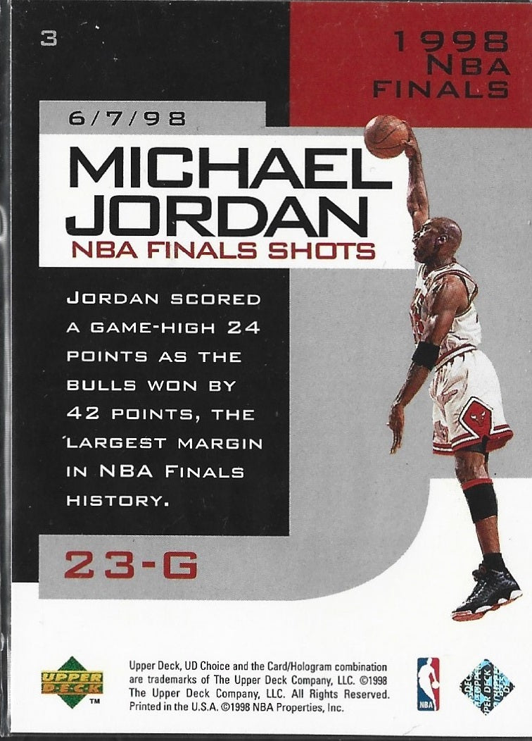 Michael Jordan NBA Finals Shots 6/7/98 #3
