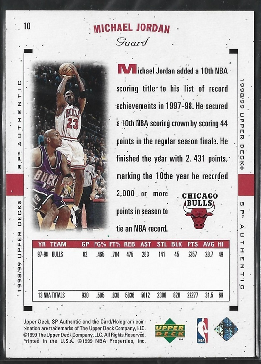 Michael Jordan SP Authentic #10