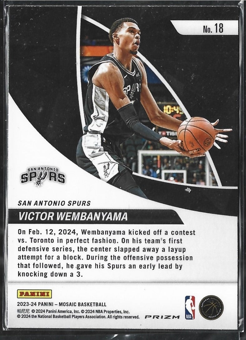 Victor Wembanyama Elevate Silver Mosaic