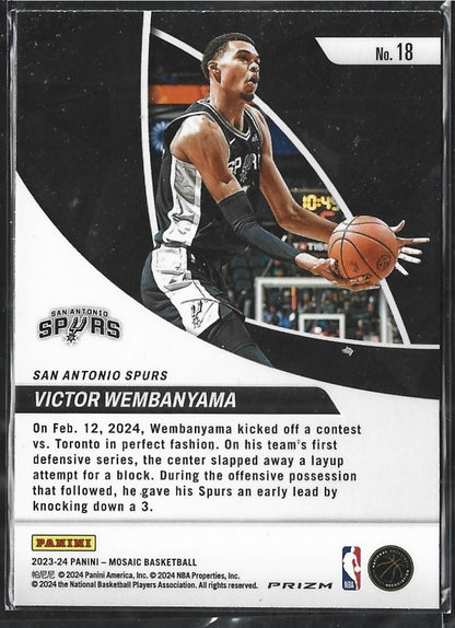 Victor Wembanyama Elevate Silver Mosaic