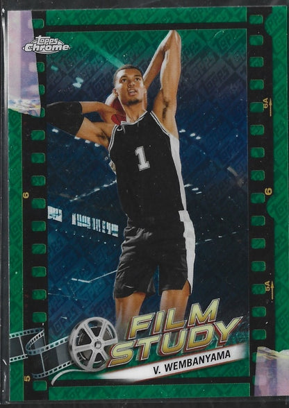 Victor Wembanyama Film Study Green Refractor