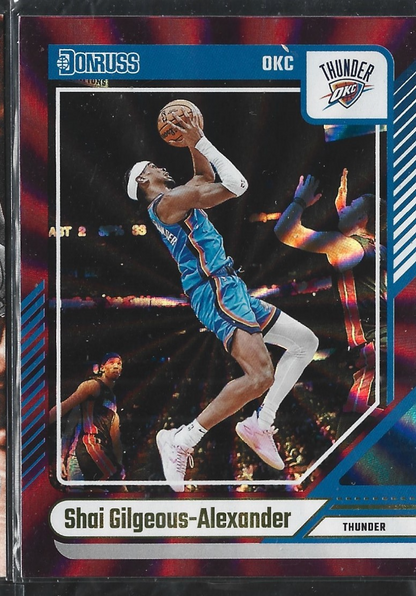 Shai Gilgeous-Alexander Donruss Purple Laser