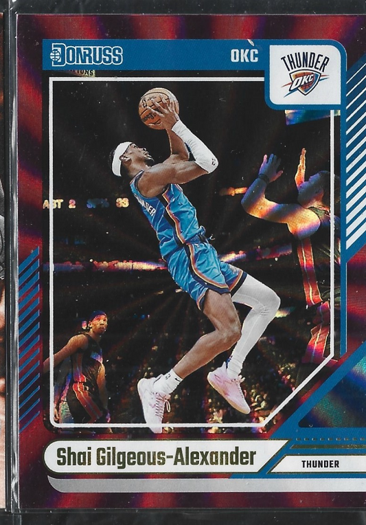 Shai Gilgeous-Alexander Donruss Purple Laser