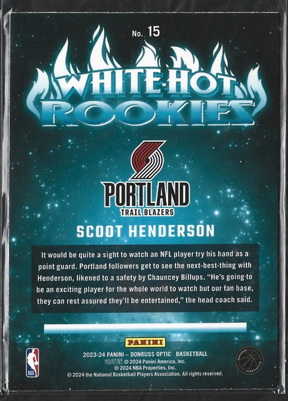 Scoot Henderson White-Hot Rookies