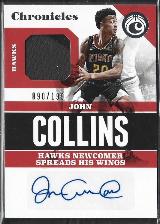 John Collins Chronicles RC GU Auto /199