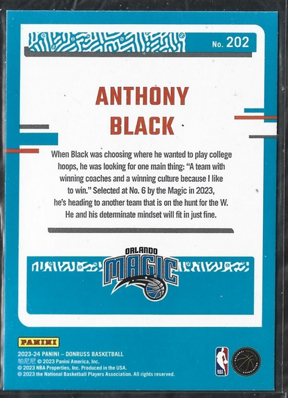 Anthony Black Donruss Green Laser