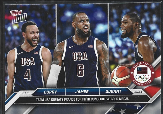 Curry, Lebron & Durant Topps Now USA