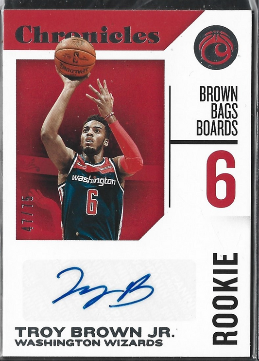 Troy Brown Jr. Chronicles RC Auto /75