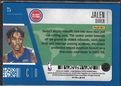 Jalen Duren First Class Ticket