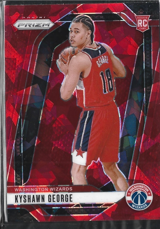 Kyshawn George Prizm Red Cracked Ice
