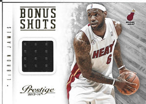 Lebron James Prestige Bonus Shots Game Used
