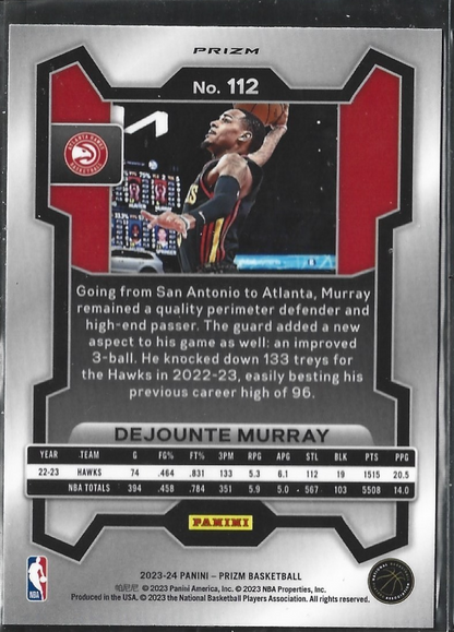 Dejounte Murray Prizm Silver